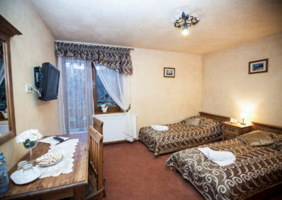 Double room with single beds with balcony