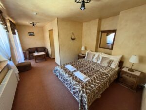 room with a balcony