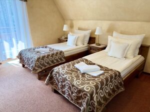triple room with a balcony