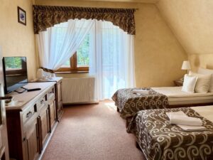 triple room with a balcony