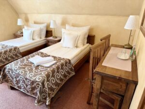 triple room with a balcony