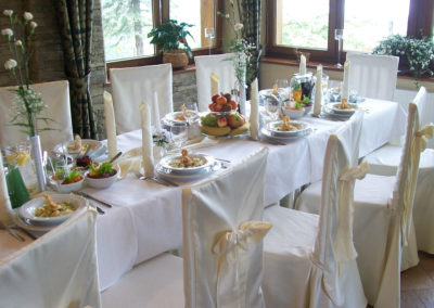 Wesele w Zakopanem Hotel Dwór Karolówka -wedding table