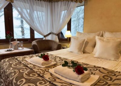 Pokój de lux z łóżkiem małżeńskim